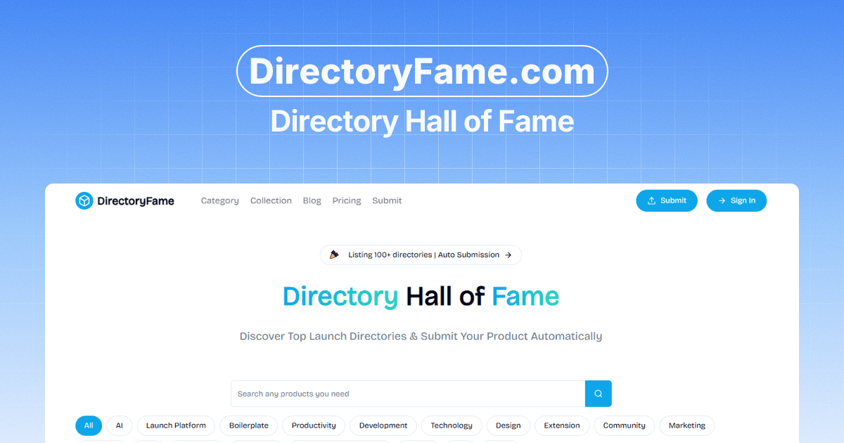 DirectoryFame screenshot 1